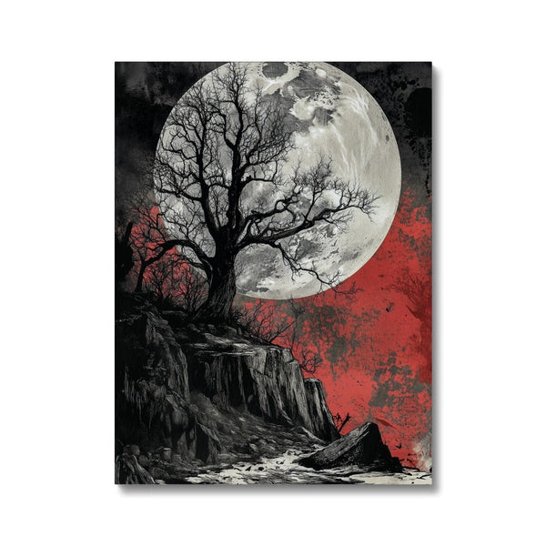 Full Moon Embrace 7 - Macabre Canvas Print by doingly