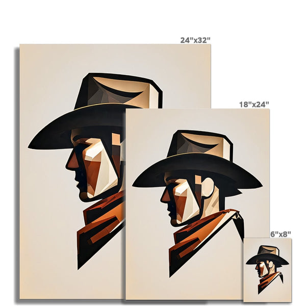 Geometric Cowboy 6 - New Framed Print by doingly