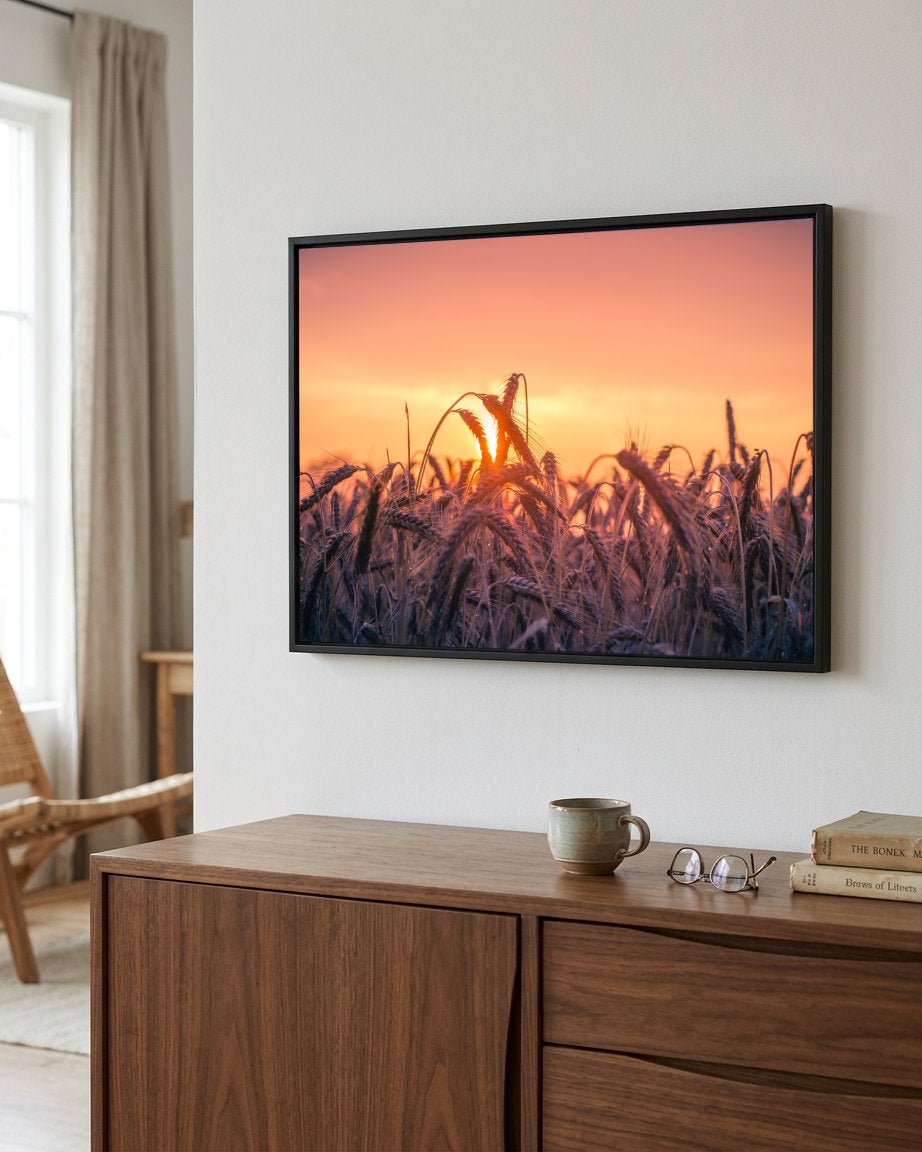 Grains of Dawn 3 - Farm Life Canvas Print by doingly