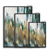 Green & Gold Pull 11 - Abstract Canvas Print by doingly