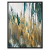 Green & Gold Pull 9 - Abstract Canvas Print by doingly