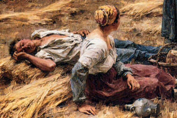 Harvesters at Mont - Saint - Père 2 - Farm Life Fine art by doingly