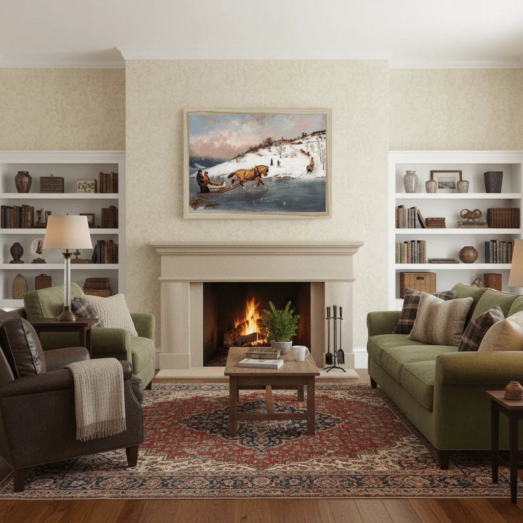 Horse and Sledge on the Ice 2 - New Fine art by doingly