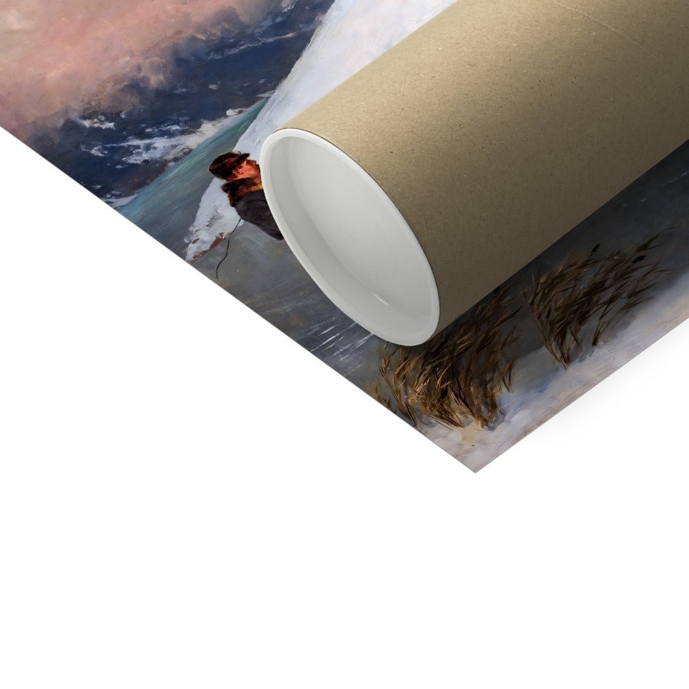 Horse and Sledge on the Ice 5 - New Fine art by doingly