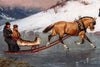 Horse and Sleigh on the Ice 2 - New Fine art by doingly