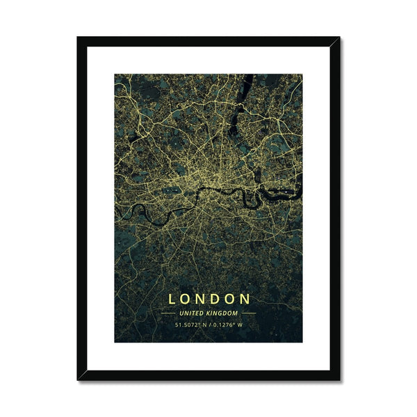 London Map Prints 7 - Map Matte Print by doingly