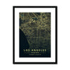 Los Angeles Map Prints 7 - Map Matte Print by doingly