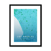 Los Angeles Map Prints 6 - Map Matte Print by doingly