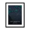 Los Angeles Map Prints 5 - Map Matte Print by doingly