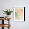 Los Angeles Maps 2 - Map Matte Print by doingly