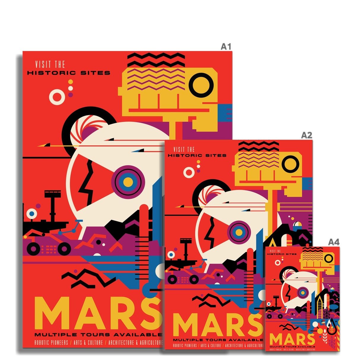 Mars 8 - NASA Classic Print by doingly