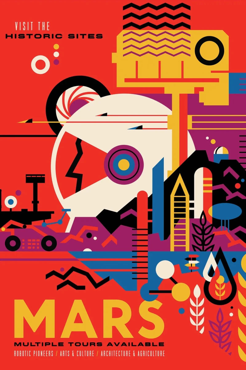 Mars 2 - NASA Classic Print by doingly