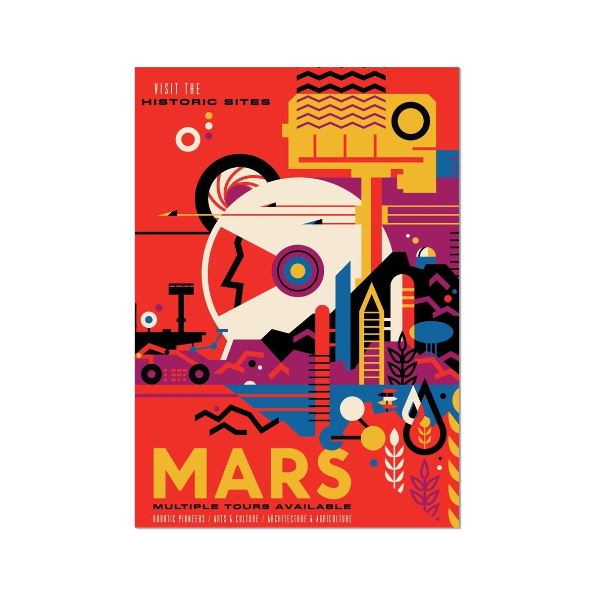 Mars 6 - NASA Classic Print by doingly
