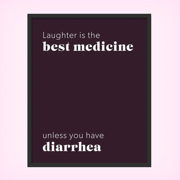Medicine Diarrhea 1 - Laugh Art Tile by doingly
