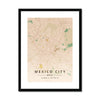 Mexico City Map Prints 4 - Map Matte Print by doingly