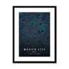 Mexico City Map Prints 5 - Map Matte Print by doingly