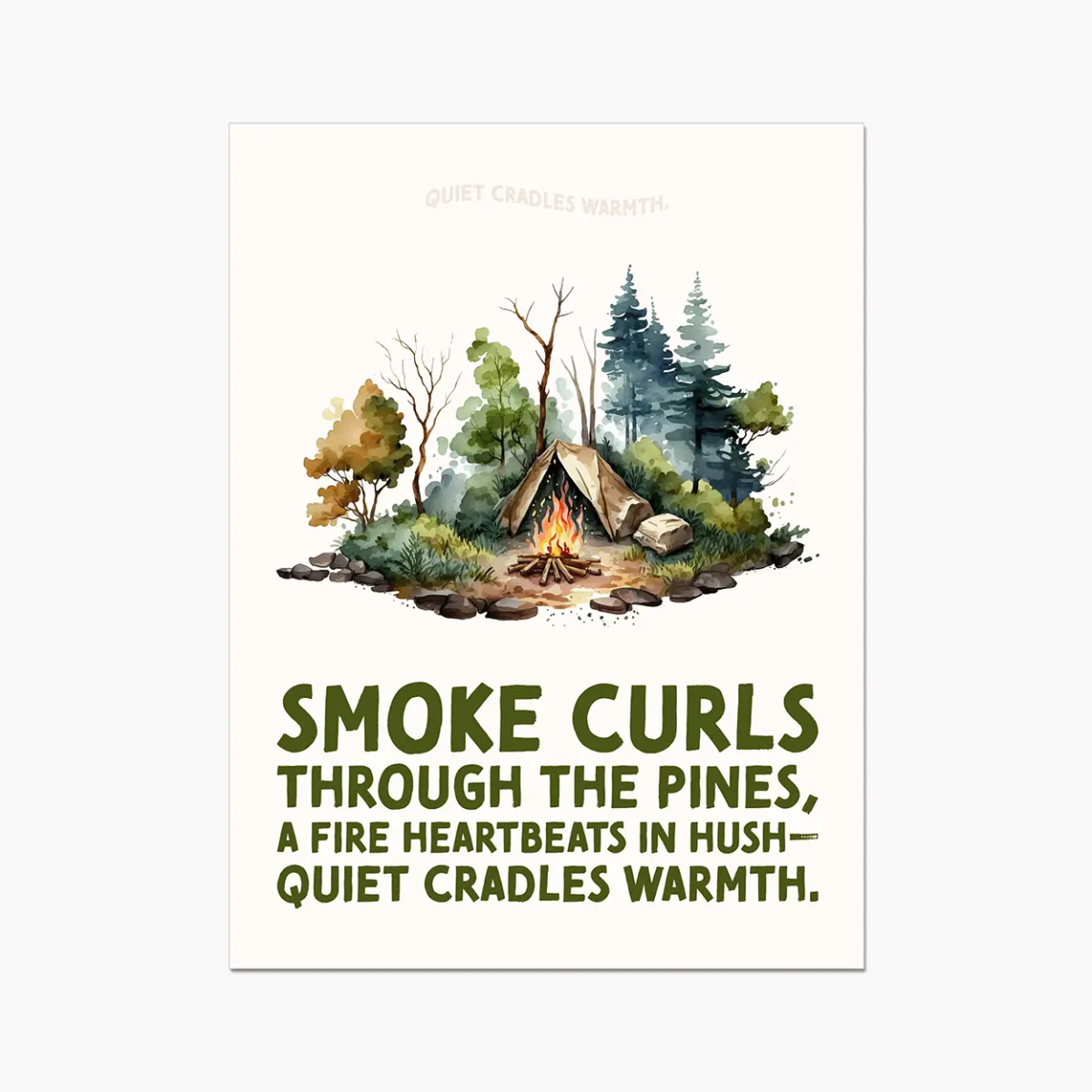 Nature's Serenity: Cozy Forest 1 3 - Landscapes Poster Print by doingly