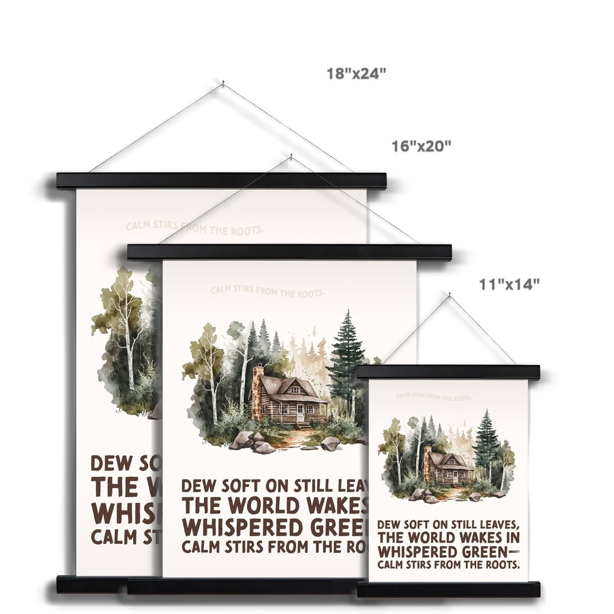 Nature's Serenity: Cozy Forest 2 5 - Landscapes Poster Print by doingly