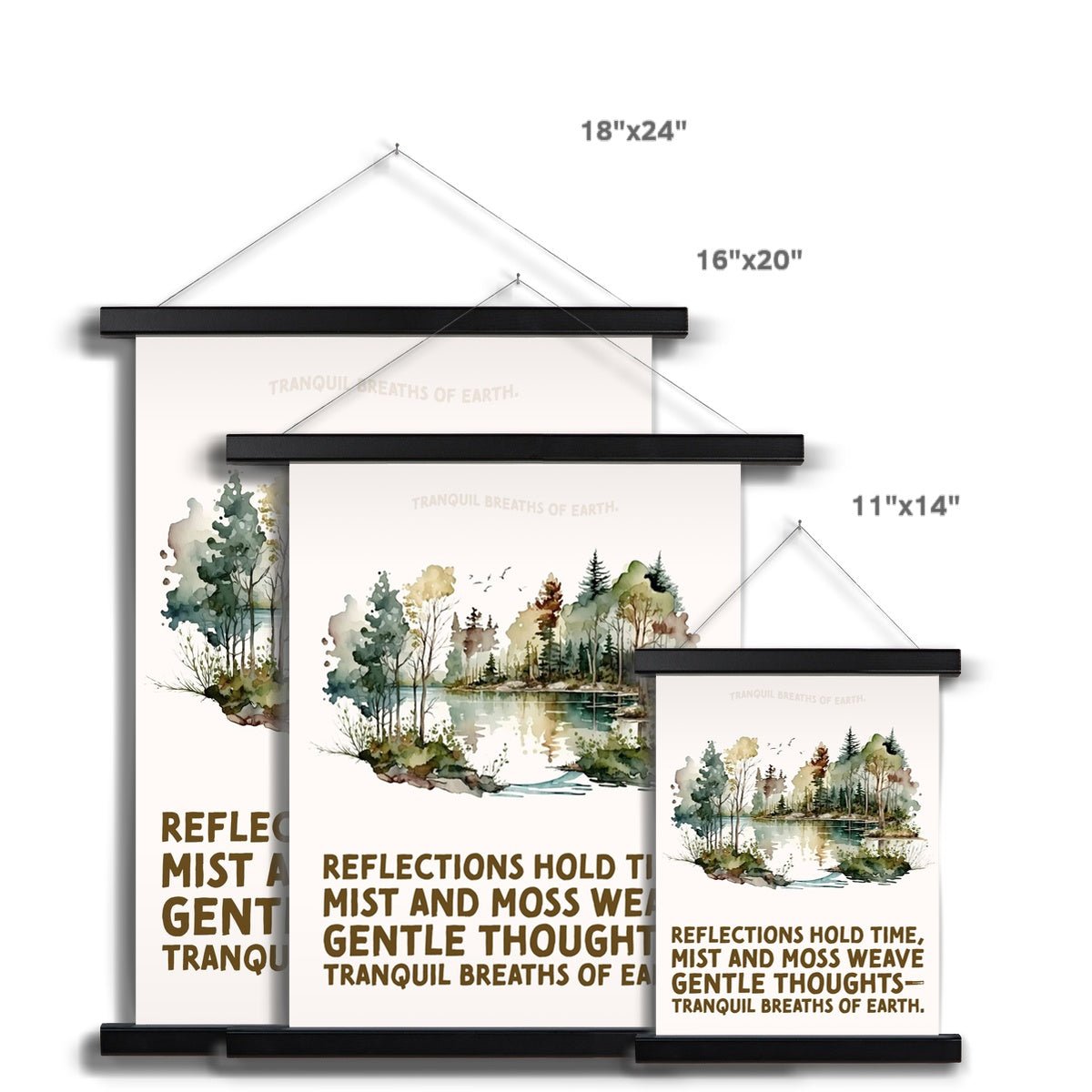 Nature's Serenity: Cozy Forest 3 5 - Landscapes Poster Print by doingly