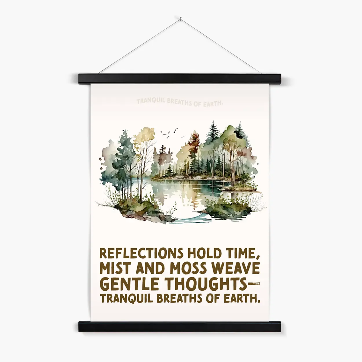 Nature's Serenity: Cozy Forest 3 4 - Landscapes Poster Print by doingly