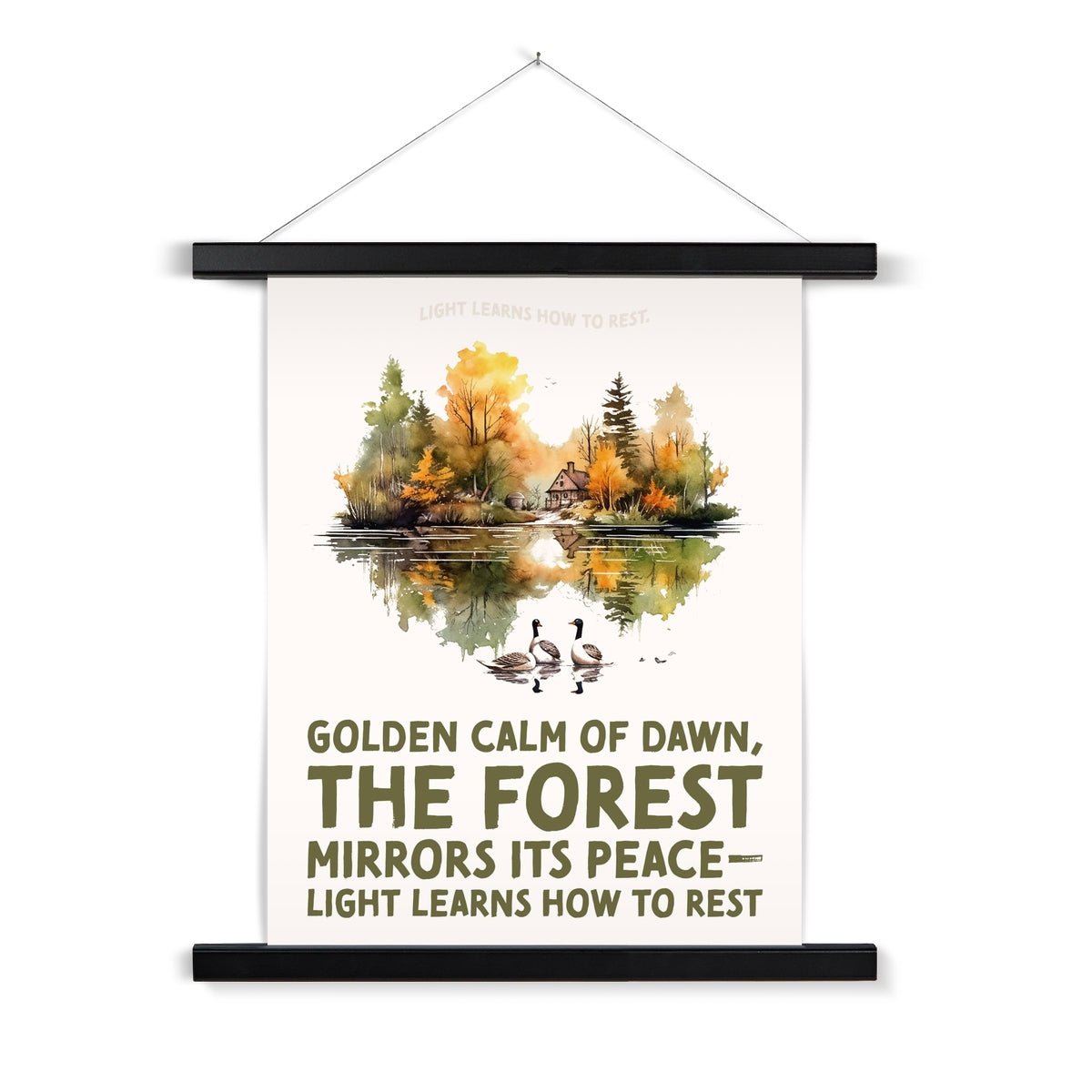 Nature's Serenity: Cozy Forest 4 1 - Landscapes Poster Print by doingly