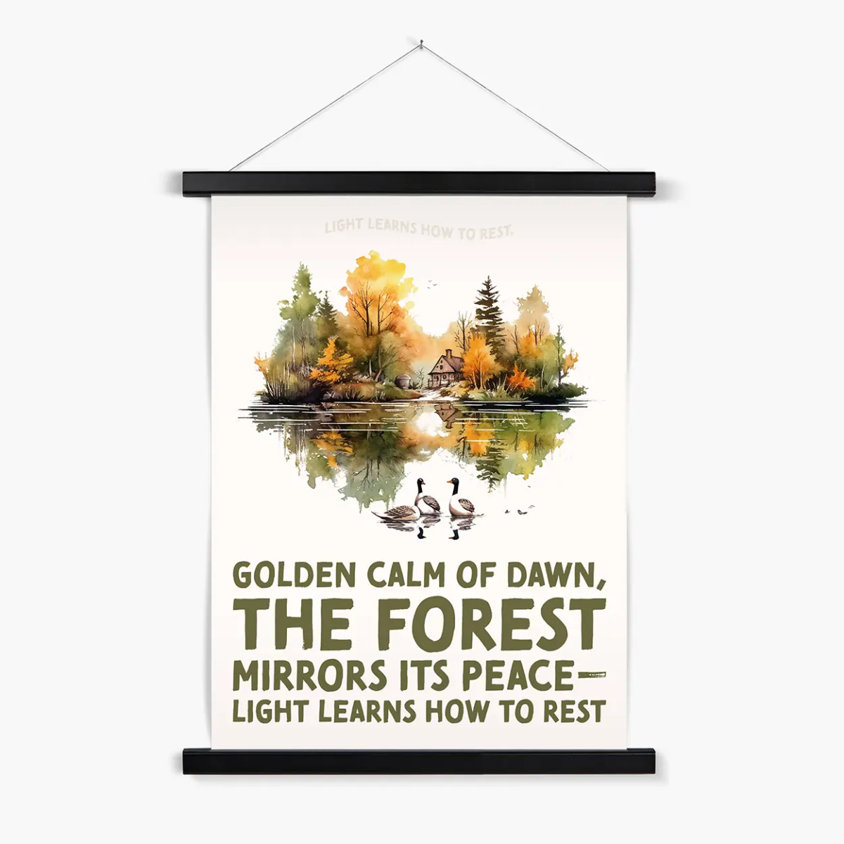 Nature's Serenity: Cozy Forest 4 4 - Landscapes Poster Print by doingly