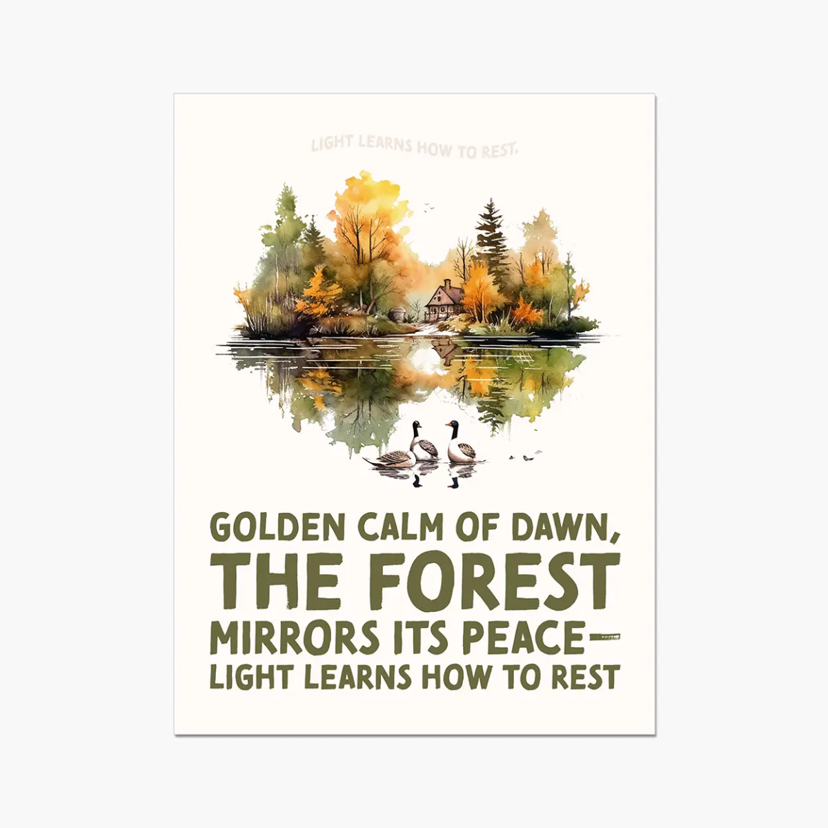 Nature's Serenity: Cozy Forest 4 3 - Landscapes Poster Print by doingly