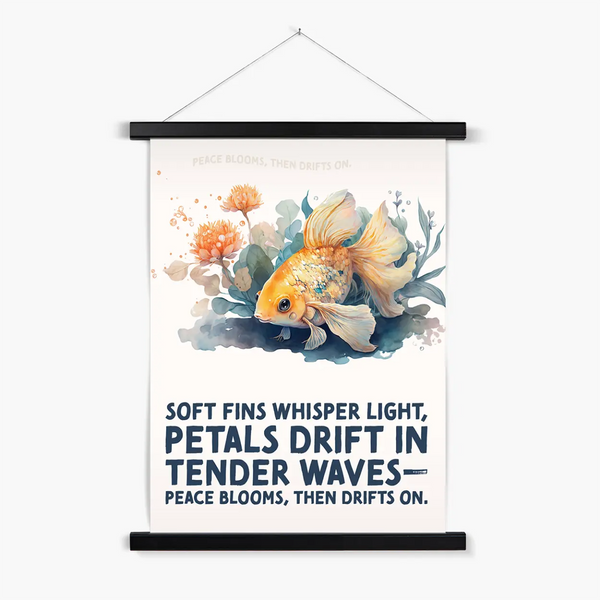 Nature's Serenity - Goldfish Blossoms 1 4 - Animal Poster Print by doingly