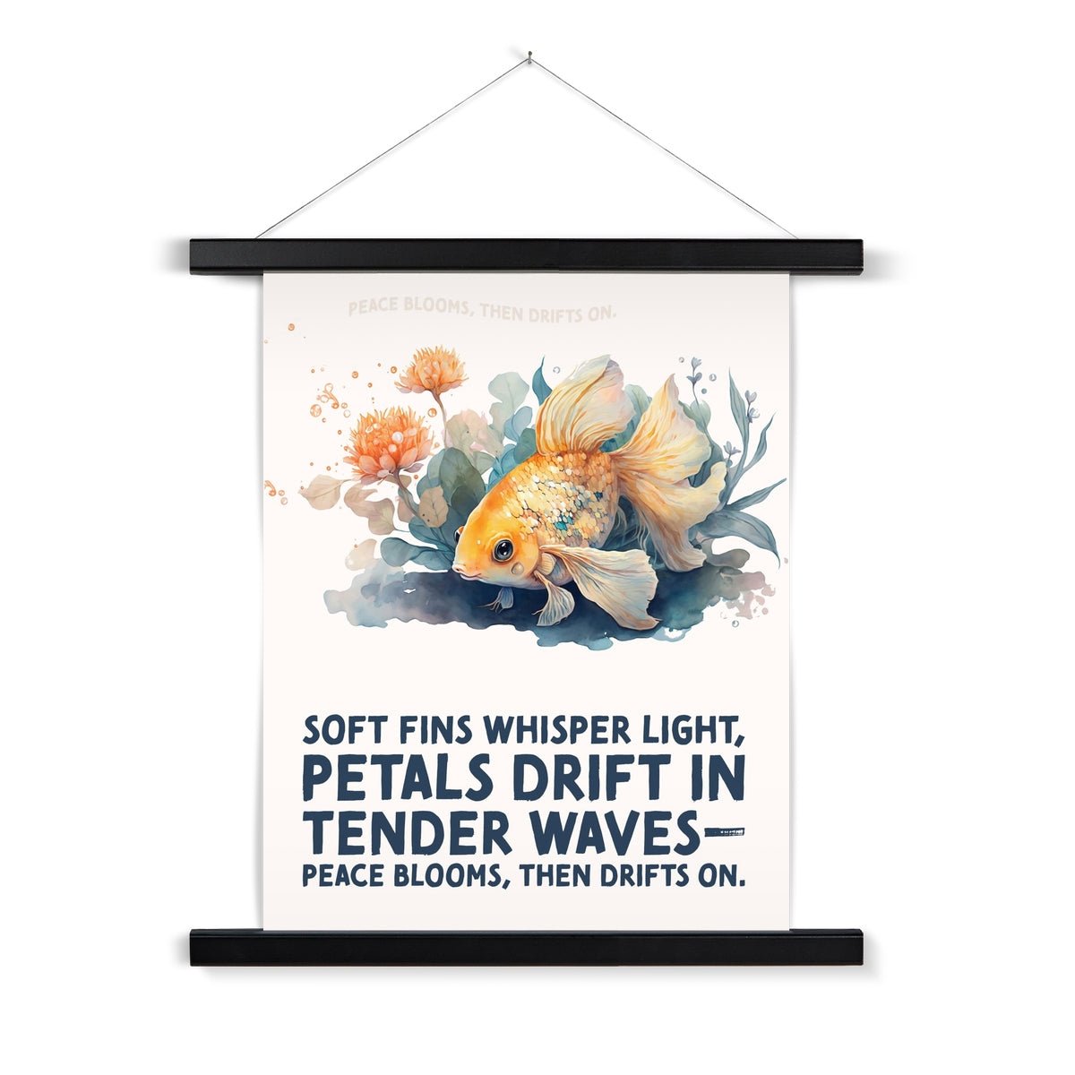 Nature's Serenity - Goldfish Blossoms 1 1 - Animal Poster Print by doingly