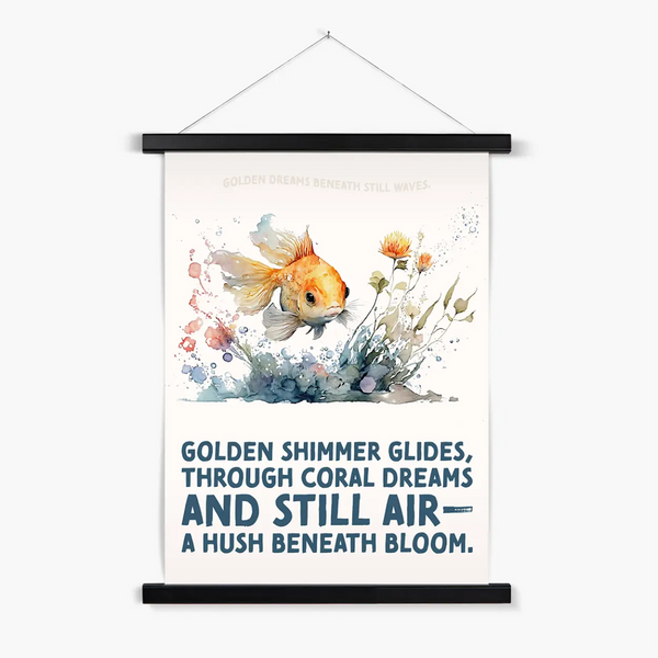 Nature's Serenity - Goldfish Blossoms 2 4 - Animal Poster Print by doingly