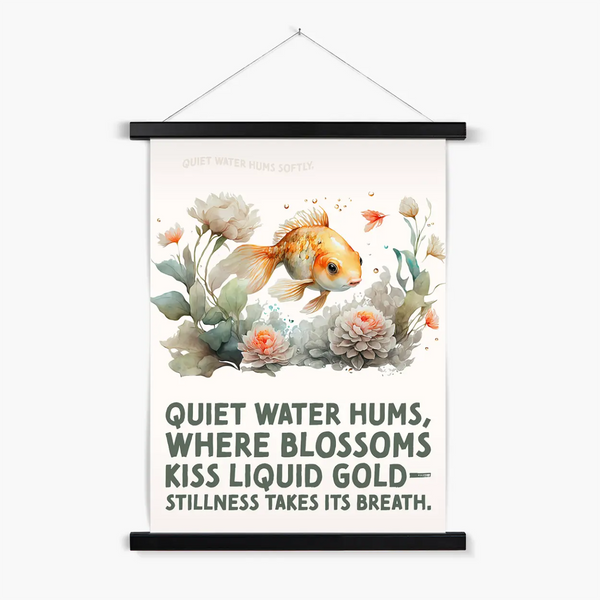 Nature's Serenity - Goldfish Blossoms 3 4 - Animal Poster Print by doingly
