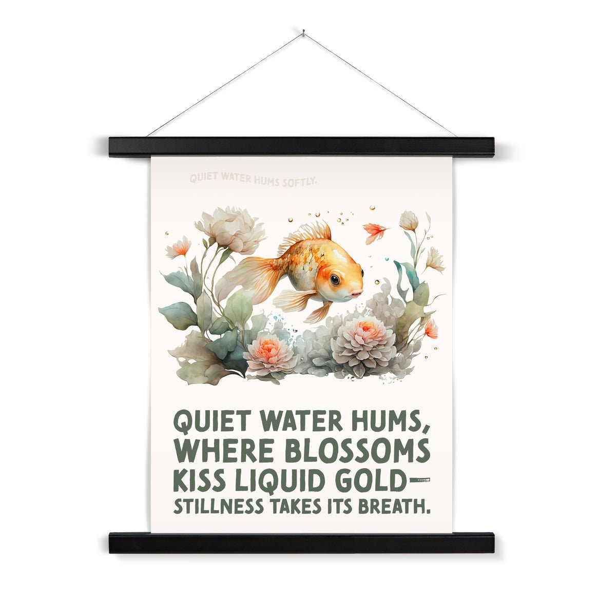 Nature's Serenity - Goldfish Blossoms 3 1 - Animal Poster Print by doingly