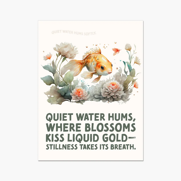Nature's Serenity - Goldfish Blossoms 3 3 - Animal Poster Print by doingly
