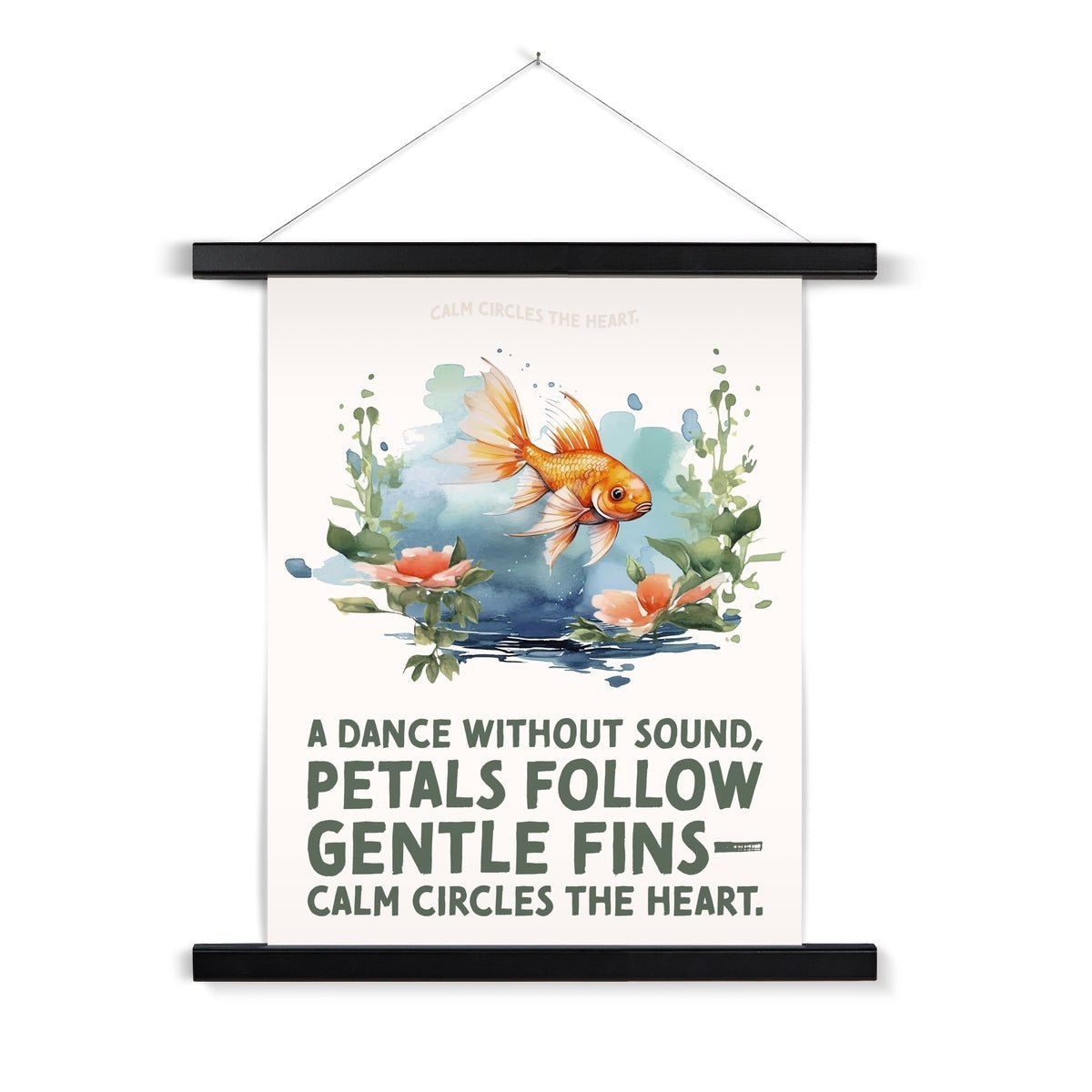 Nature's Serenity - Goldfish Blossoms 4 1 - Animal Poster Print by doingly