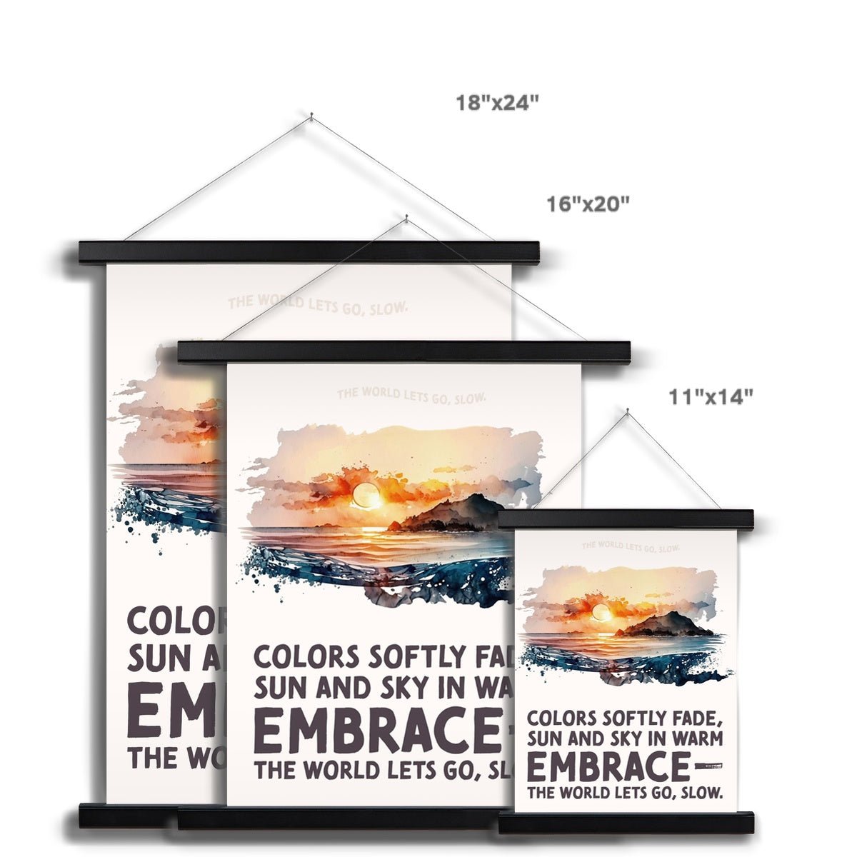 Nature's Serenity - Serene Sunsets 2 5 - Landscapes Poster Print by doingly