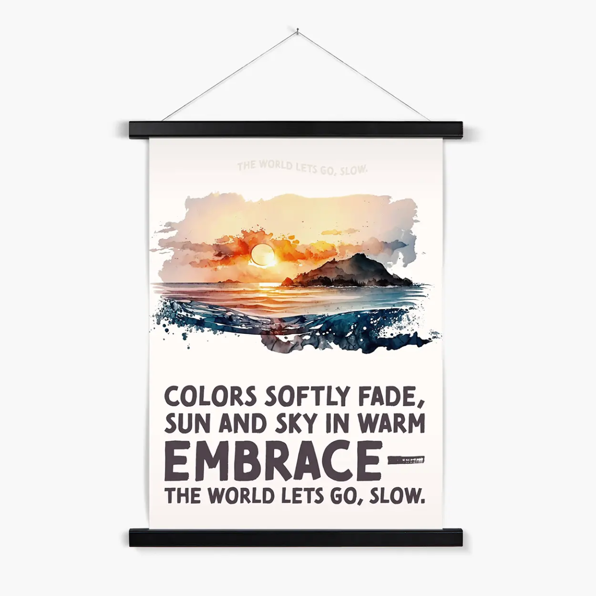 Nature's Serenity - Serene Sunsets 2 4 - Landscapes Poster Print by doingly