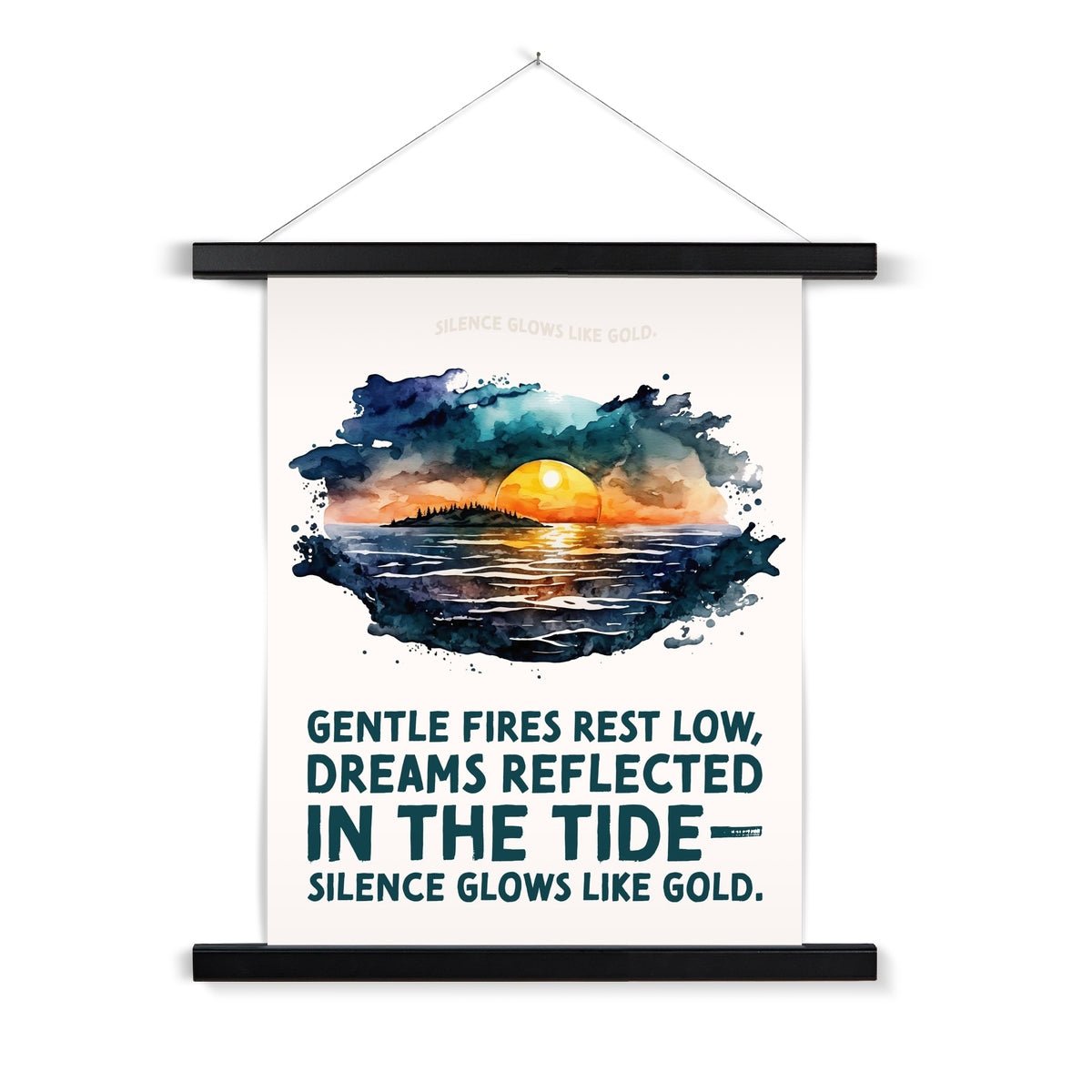 Nature's Serenity - Serene Sunsets 3 1 - Landscapes Poster Print by doingly