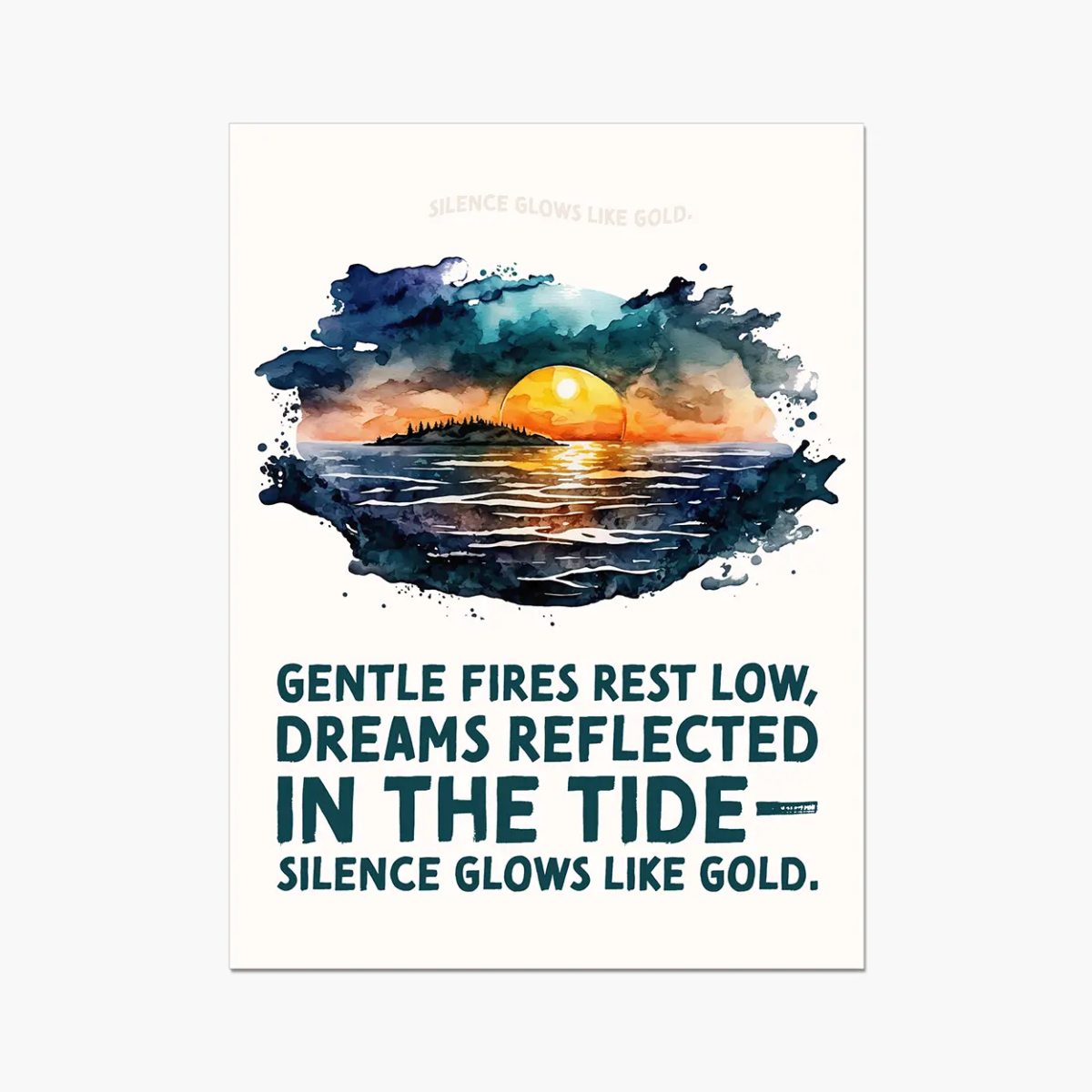 Nature's Serenity - Serene Sunsets 3 3 - Landscapes Poster Print by doingly