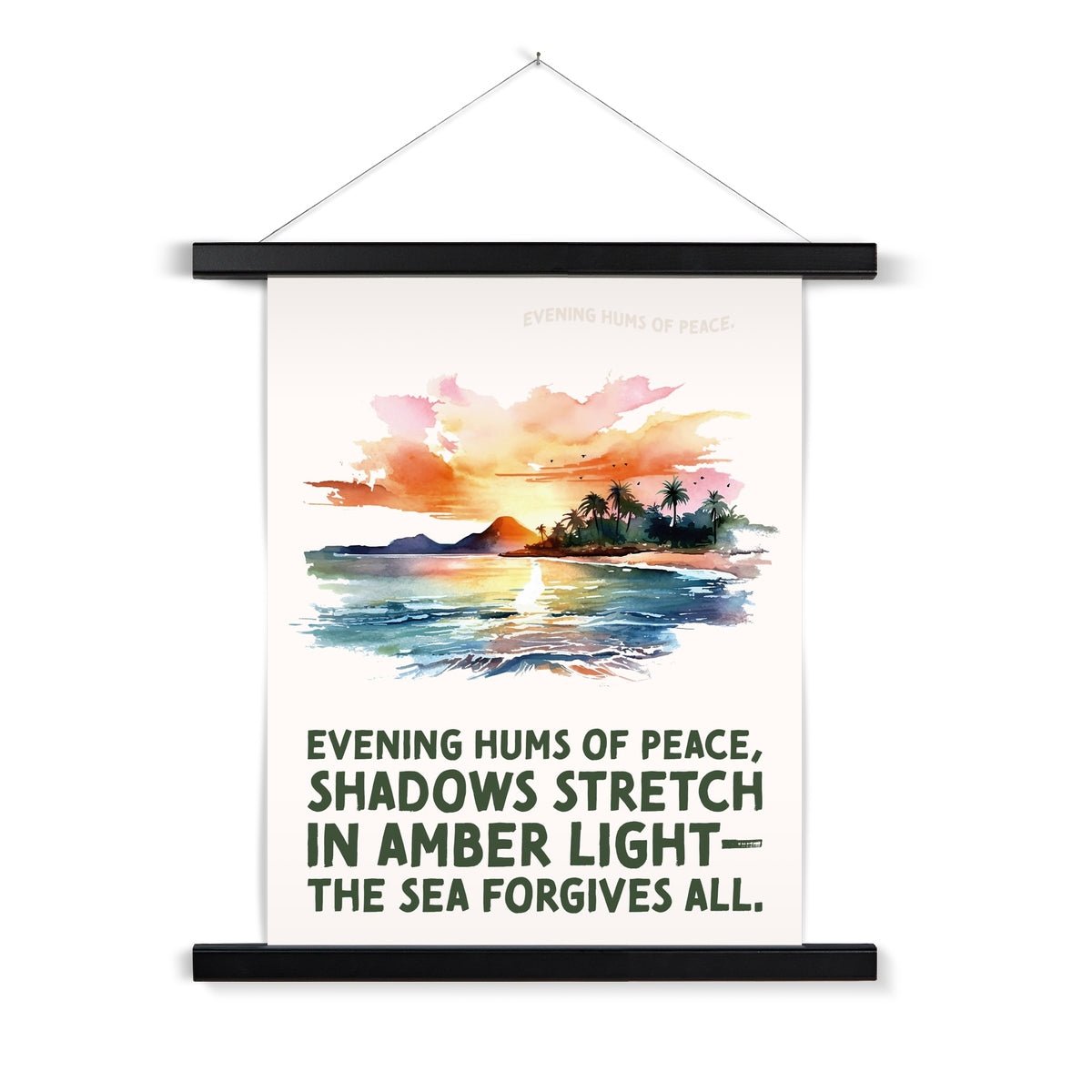 Nature's Serenity - Serene Sunsets 4 1 - Landscapes Poster Print by doingly