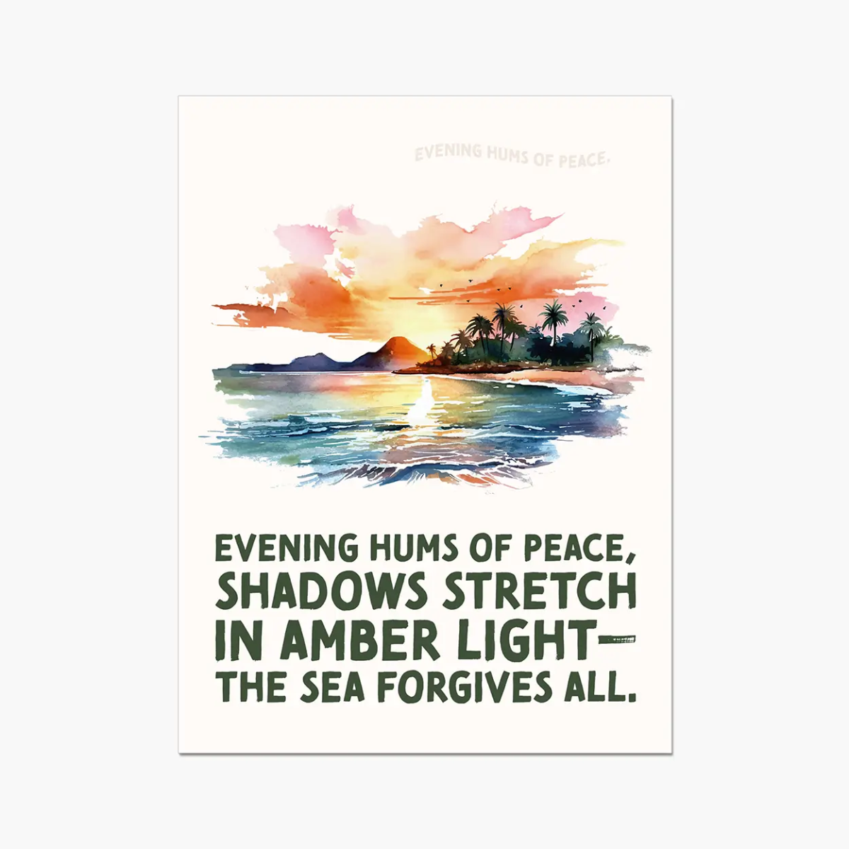 Nature's Serenity - Serene Sunsets 4 3 - Landscapes Poster Print by doingly