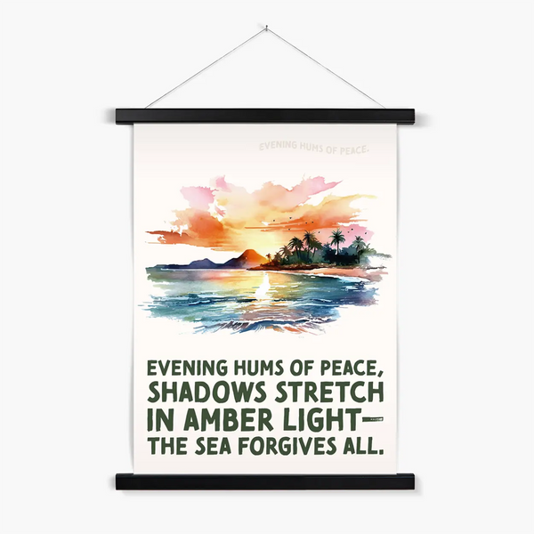 Nature's Serenity - Serene Sunsets 4 4 - Landscapes Poster Print by doingly