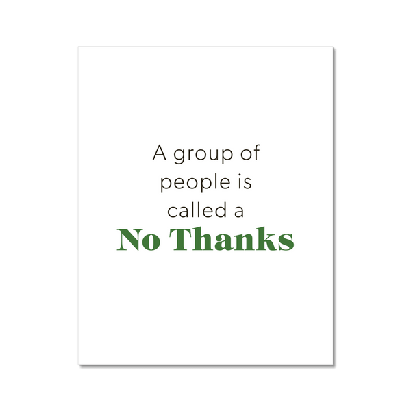 No Thanks 2 - Laugh Art Tile by doingly