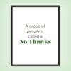 No Thanks 1 - Laugh Art Tile by doingly