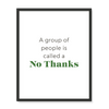 No Thanks 1 - Laugh Art Tile by doingly