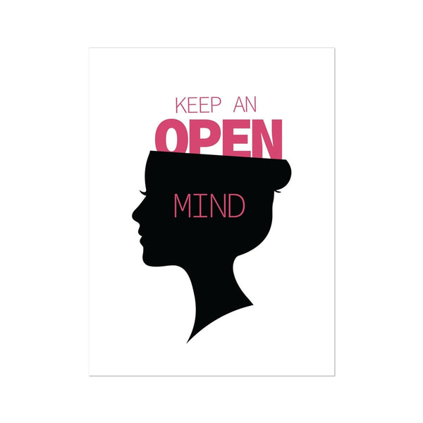 Open Mind 18 - Typography Canvas Print by doingly