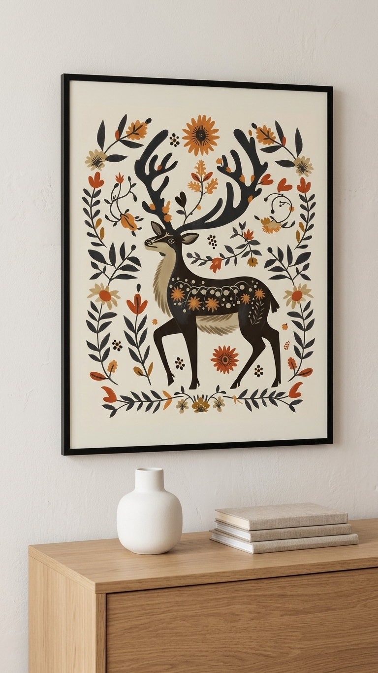 Folk Art Deer