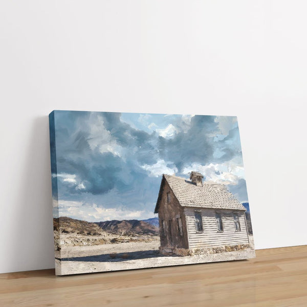 Prairie Oasis Schoolhouse 1 - New Canvas Print by doingly