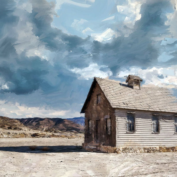 Prairie Oasis Schoolhouse 2 - New Canvas Print by doingly