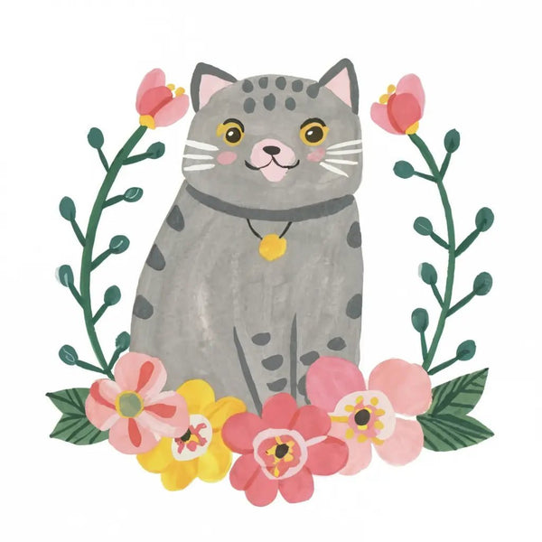 Purrfect Whiskers 05 2 - Animal Poster Print by doingly