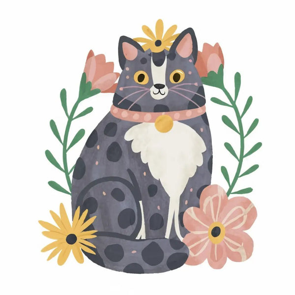 Purrfect Whiskers 09 2 - Animal Poster Print by doingly